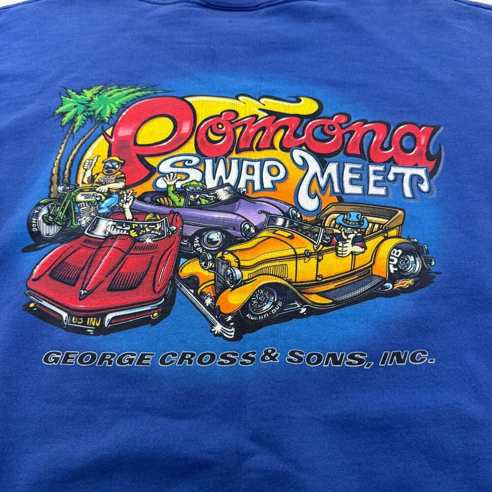 Vintage Pomona Swap Meet Crew Sweater – George Cross & Sons  Men's Size L Rare - Picture 3 of 8
